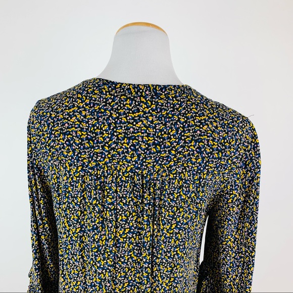 Anthropologie Maeve Printed Ruffle Sleeve Top Sz M - Picture 8 of 11